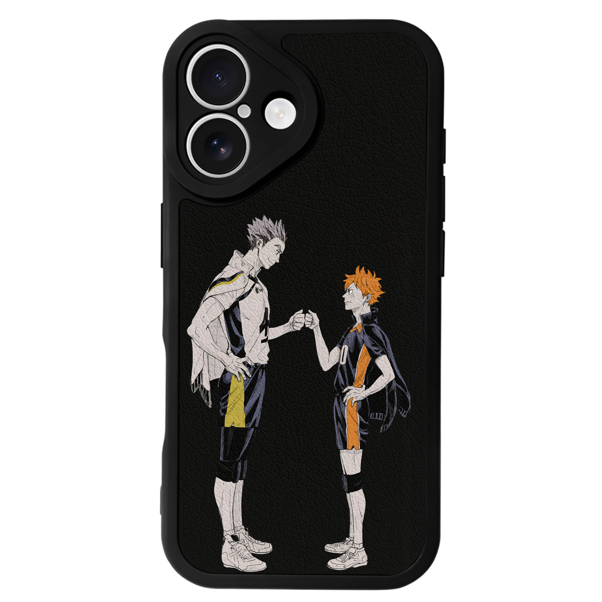 （画像用） ハイキュー!! Haikyu!! 【iPhone 16シリーズ対応】シリコンスマホケース（レザー調） 材質：シリコン